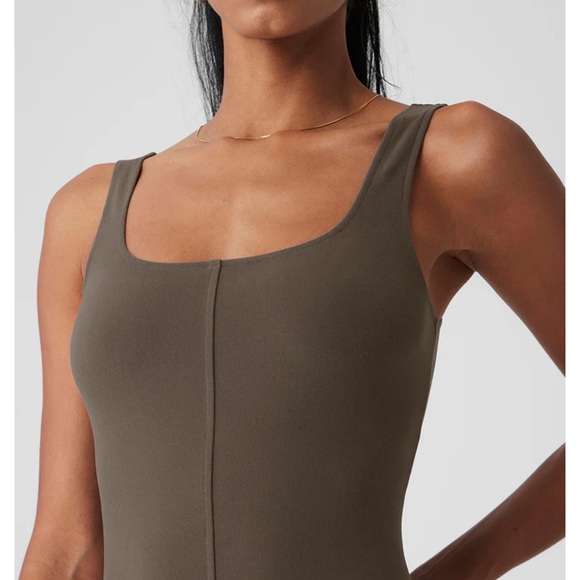 Alosoft Head Start Dress in Olive Tree Sz S - Picture 2 of 6